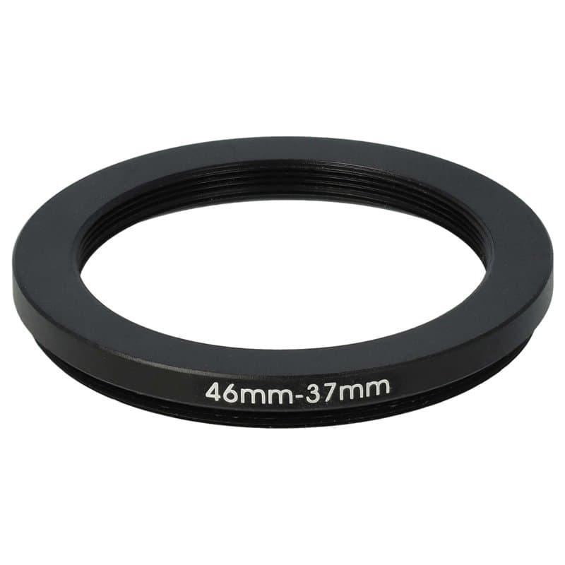 vhbw Bague d'adaptation de Filtre Step-Down de 46 mm vers 37 mm pour Objectif d'appareil Photo - Réducteur, métal, Noir