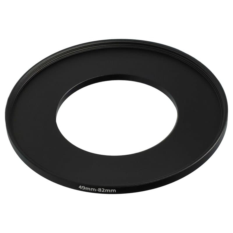 vhbw Bague d'adaptation de Filtre Step-Up de 49 mm vers 82 mm pour Objectif d'appareil Photo - Adaptateur, métal, Noir