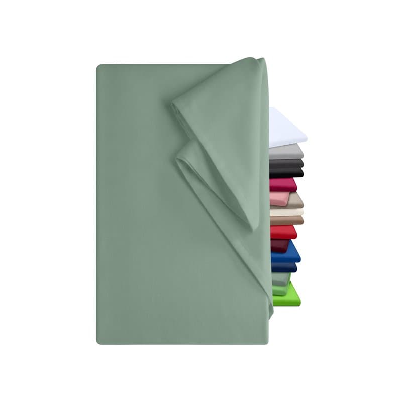 npluseins Drap plat sans élastique - Drap de ménage dans de nombreuses couleurs et tailles - 100 % coton - Environ 240 x 275 cm