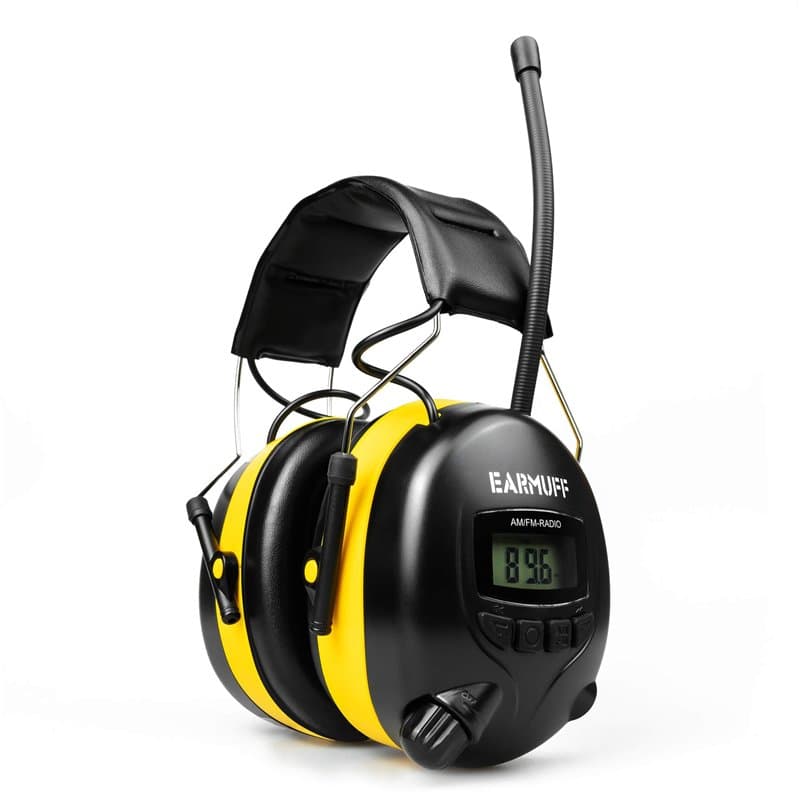 Casque antibruit « EARMUFF » et casque audio - Radio AM/FM, MP3 et téléphone portable