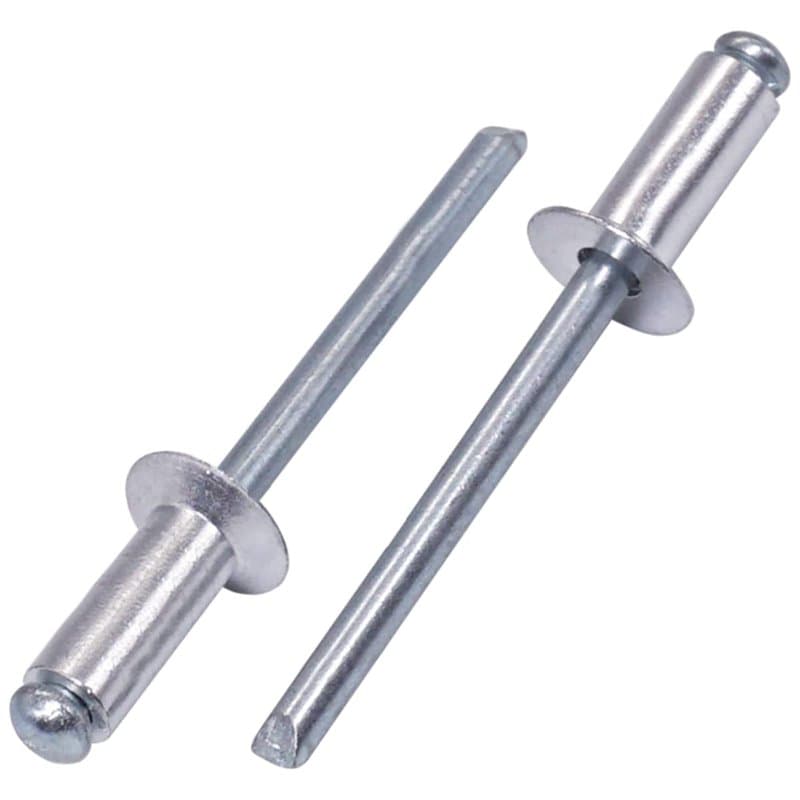 SKIR'CO (300 pièces) Rivets aveugles à tête fraisée en aluminium 4,8 x 12 mm, mandrin en acier, rivets pop