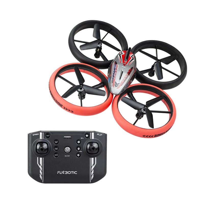 SILVERLIT FLYBOTIC - Bumper Drone Lit – 2.4Ghz – Portée 30m – Cascade à 360°