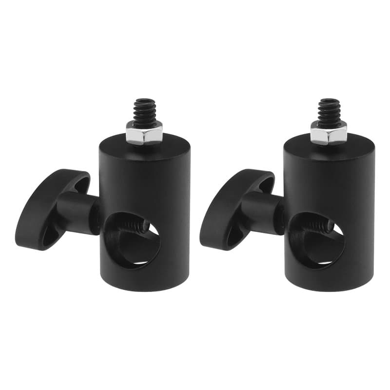 EMSea 2pcs Adaptateur Rapide avec Vis 1/4" Multi-Fonctionnel Adaptateur de Pointe Support de Lumière en Alliage d'Aluminium pour