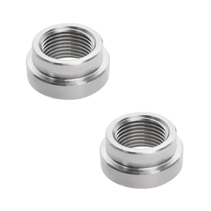 VGOL 2 Pièces M18x1,5 Filetage en Acier Inoxydable Écrou Étagé Bonde Capteur d'o2 Écrou Sonde Filetage de Soudage Écrou Capteur