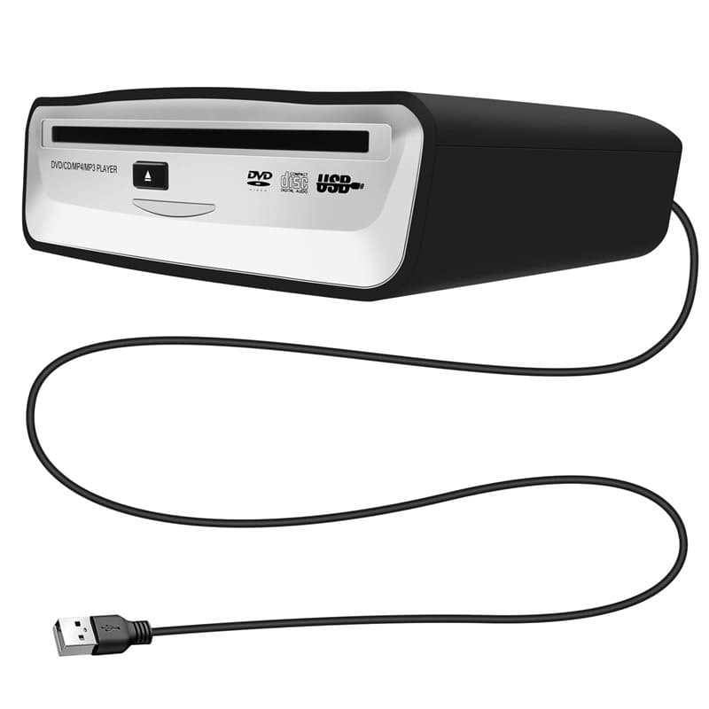 Iegefirm Interface USB 2.0 Autoradio CD/DVD Dish Box Player StéRéO Externe pour Android