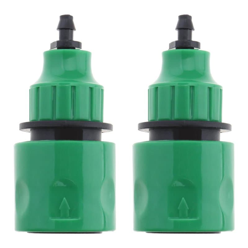 eMagTech 2pcs Tuyau d'eau de Jardin Connecteur Rapide Adaptateur Micro Irrigation Adaptateur à Sens Unique Connecteur de Robinet