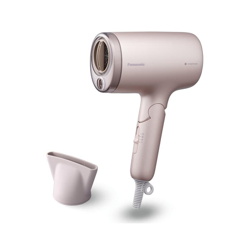 Panasonic EH-NA7M-P825 Sèche-Cheveux Nanoe pour des Cheveux Brillants, Design Pliable, Séchage Rapide, Accessoire Concentrateur,