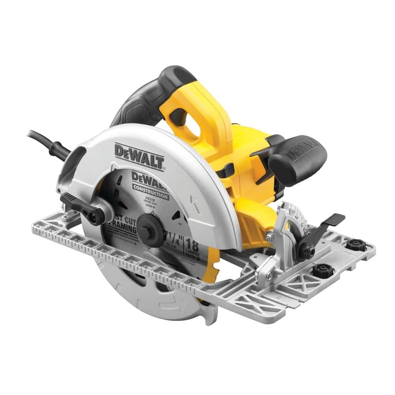 DEWALT Set scie circulaire Électrique (1600 W, 230 V, avec Rail de Guidage