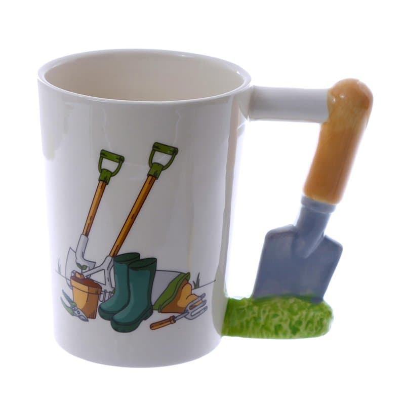 Puckator Mug en céramique avec anse en forme de truelle