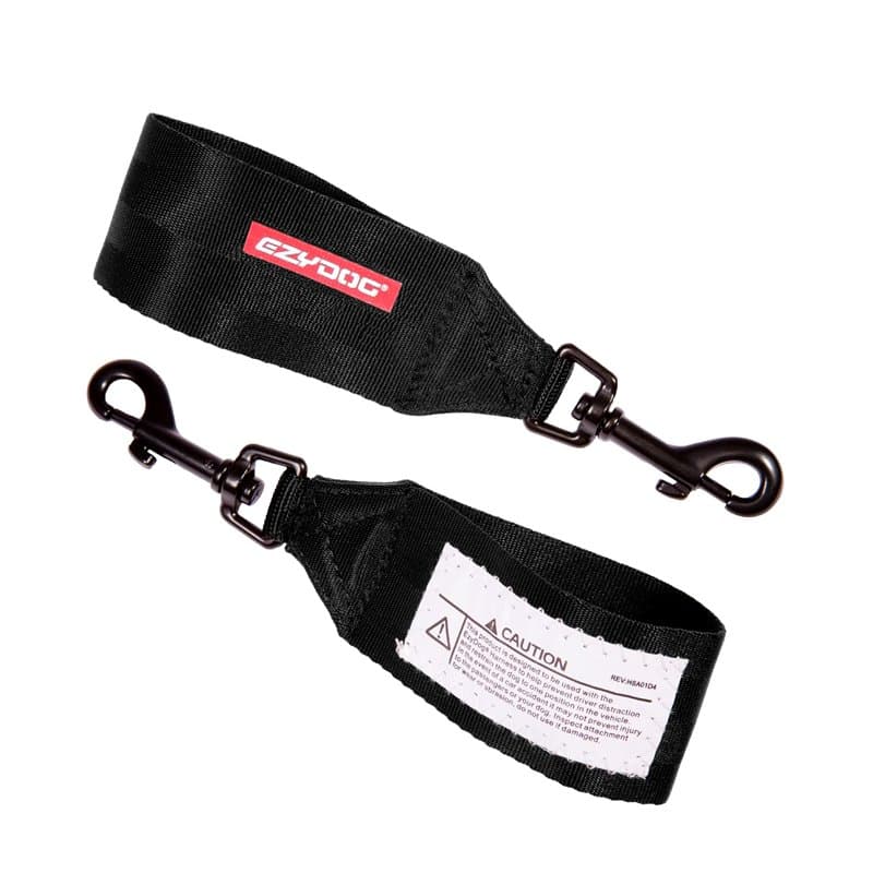 Ezydog Ceinture de sécurité pour voiture et adaptable au harnais Noir