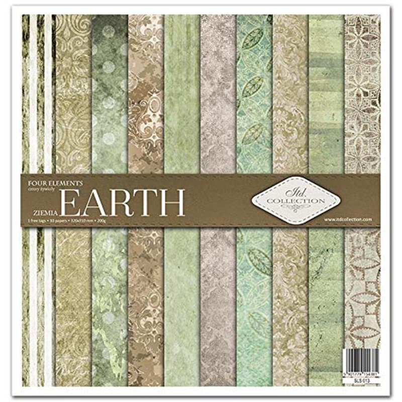 ITD Collection - Emballage Scrapbooking 12 x 12 pouces, Papier Scrapbooking, Papier Décor, Papier Carton - 310 x 320 mm (Four el