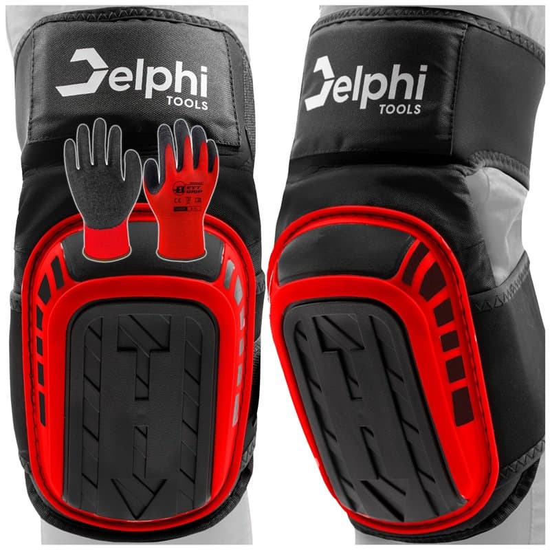 Delphi Genouillères rembourrées en gel pour le travail et le jardin - Protection professionnelle confortable pour les artisans,