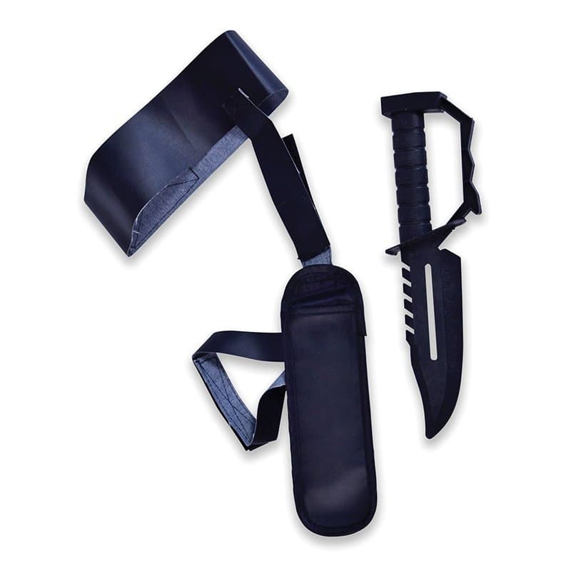 Bristol Novelty Holster de Cheville avec Couteau, Unisex Adult, BA977, Black, Taille Unique Halloween