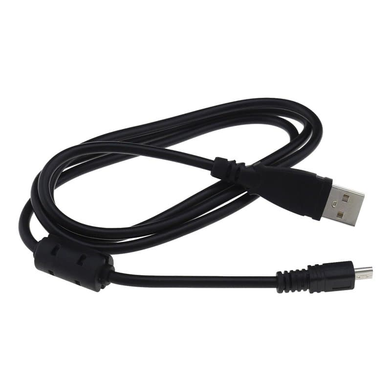 Create idea Câble USB de charge et de transfert de données pour appareil photo Panasonic Lumix DMC-TZ60 et TZ61 Noir 1 m