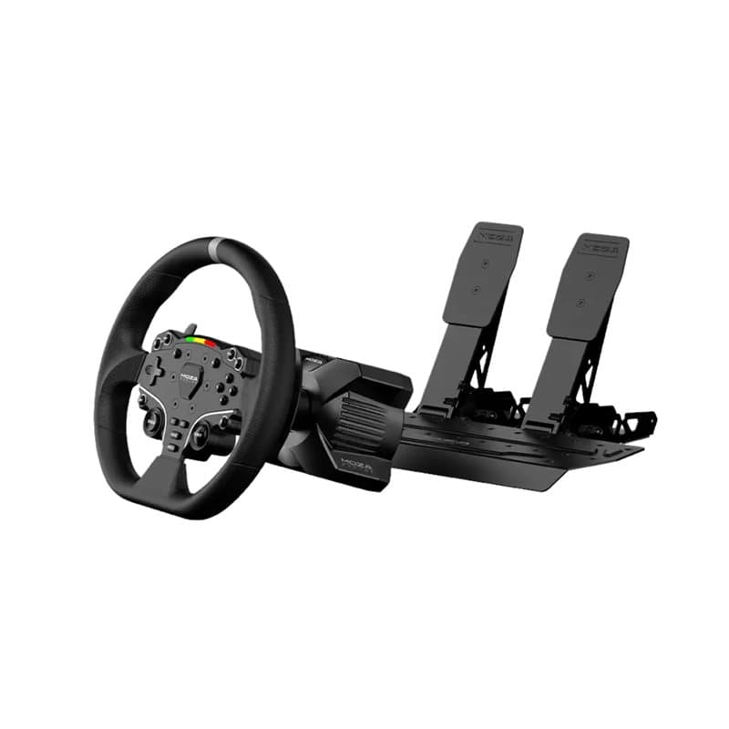 MOZA Racing R3 Bundle – Configuration compacte du simulateur de course avec empattement et pédales de haute précision – Idéal po