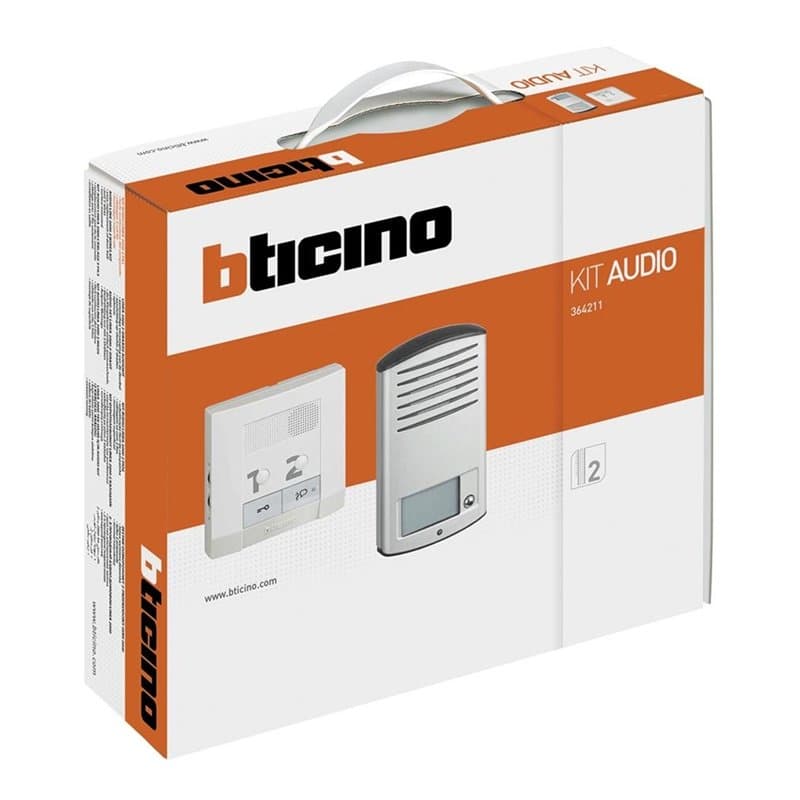 Bticino 364211 Kit Portier Résidentiel Audio Mains Libres BUS, 2 Fils CK2 Pose Saillie