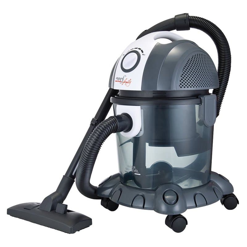 Melchioni Family MR BIN G, Aspirateur traîneau, Filtre à eau, Aspirateur avec chariot, Puissance 1400W, Aspiration liquides/soli