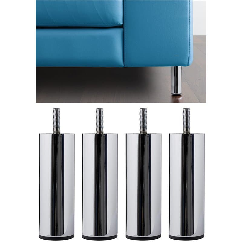 IPEA Pieds de Meuble et Canapé modèle Aquamarine - Lot de 4 Pieds en métal - Pieds au Design Minimal pour fauteuils, armoires, L