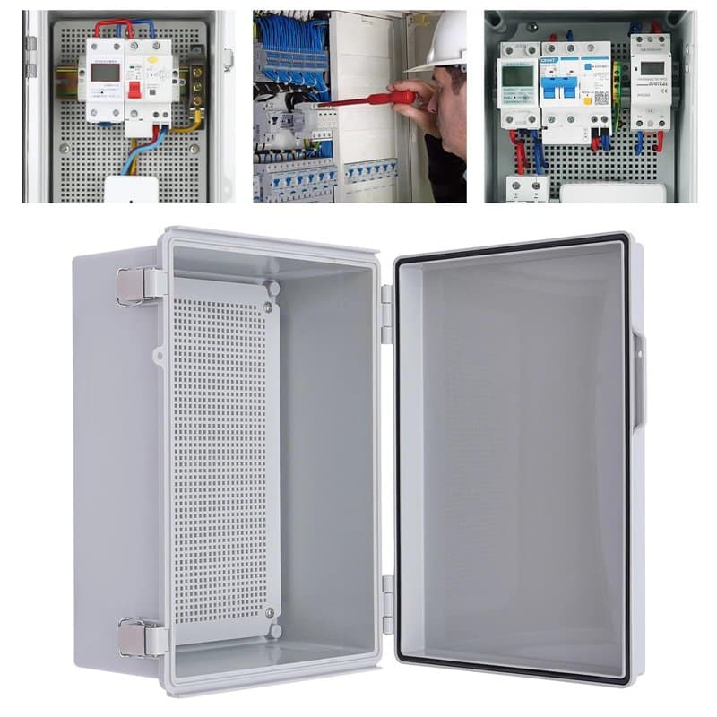 NEWFUN Boitier Electrique Etanche, Boite de Derivation Electrique IP66, Armoire de Commande Extérieure Avec Accessoires de Monta