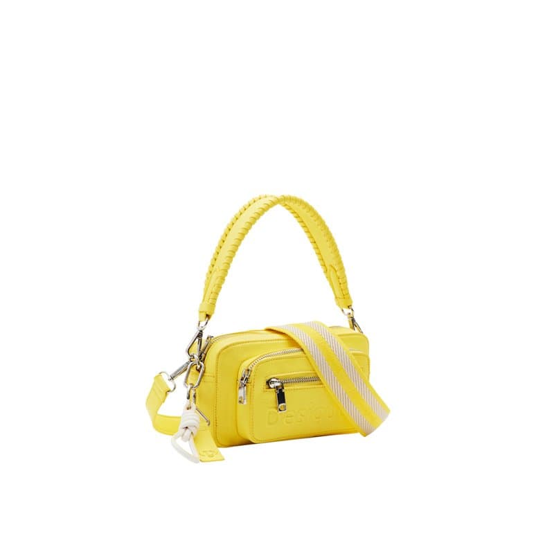 Desigual Sac Demi-Logo 24 Cambr, Accessories PU Across Body Bag Femme, Jaune