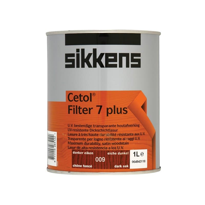 Sikkens - SIKCF7PDO - Lasure translucide chêne foncé - 1 L - Filtre Cetol 7-Plus