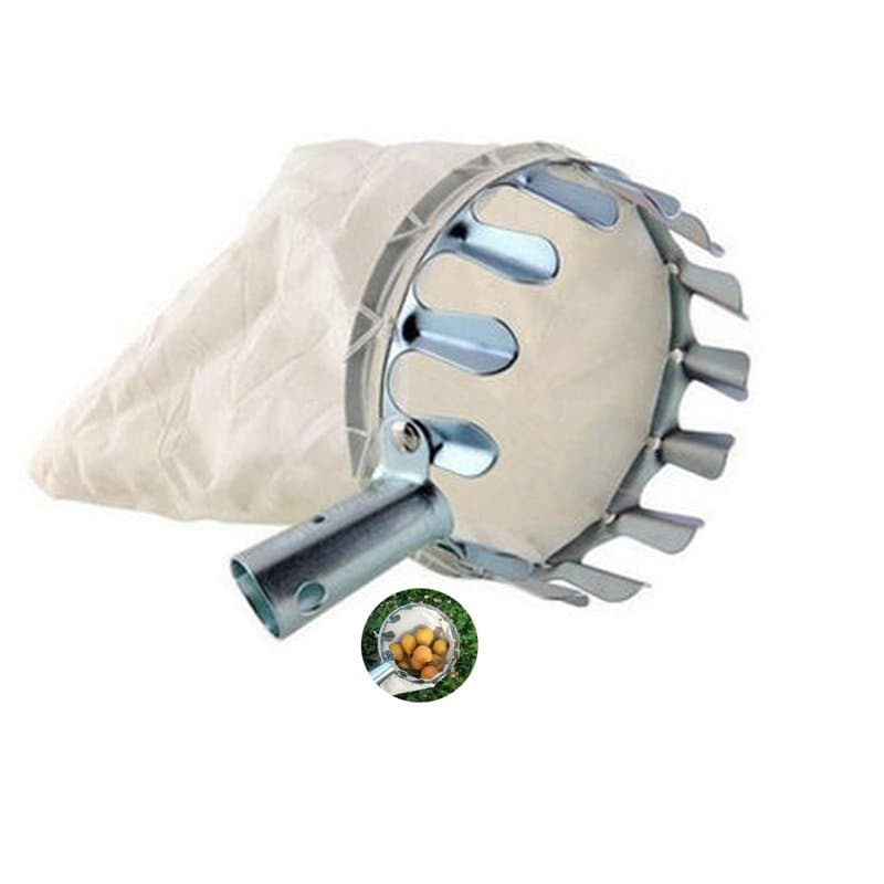 Outil de Cueillette de Fruits,Cueilleurs de Fruits Outils de Cueillette de Jardinage Métal Cueille-Fruits avec Sac de Collecte p