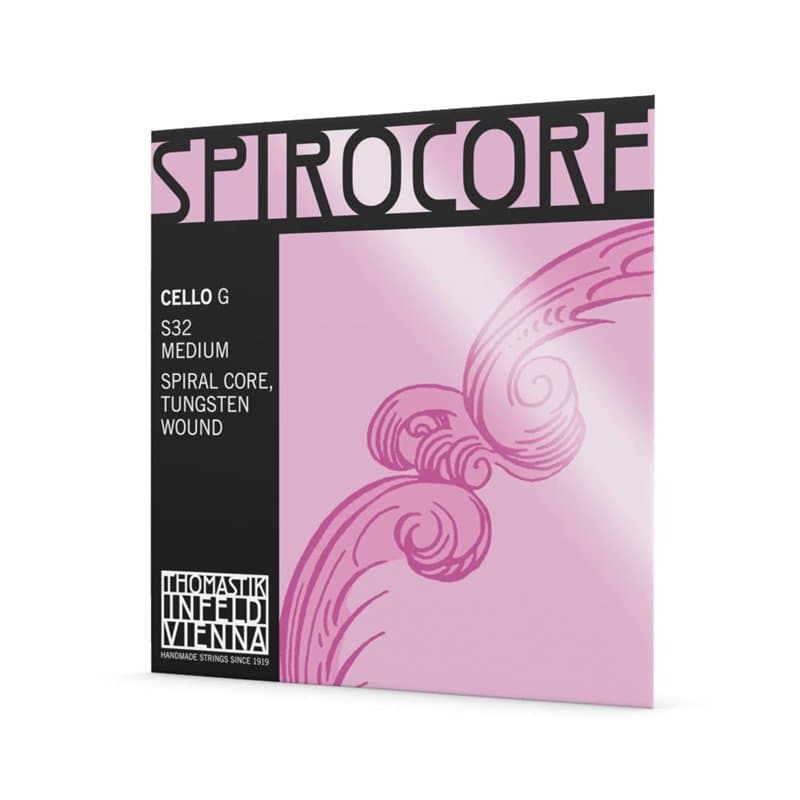 Cordes Thomastik Violoncelle Spirocore Noyau spirale Sol Tungstène filé. 4/4; Souple