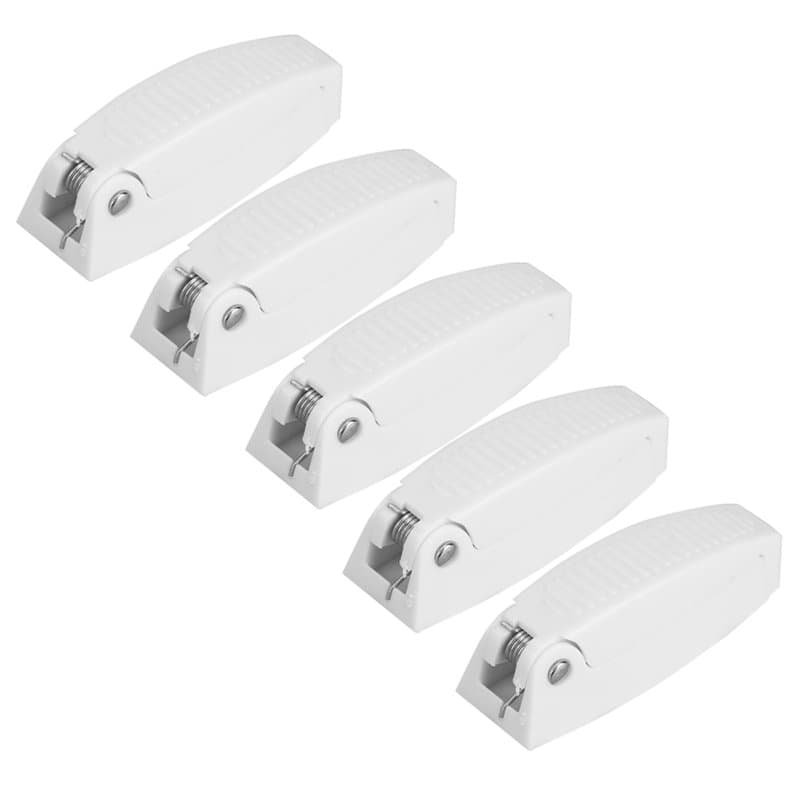 Kuuleyn 5 PCS Porte Catch Holders, Loquet De Porte Catch Holder Pour RV Camping Car Camper Traile Voyage Bagages - Blanc