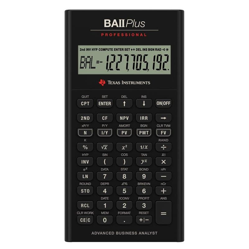Texas Instruments BA II Plus Professional Calculatrice financière