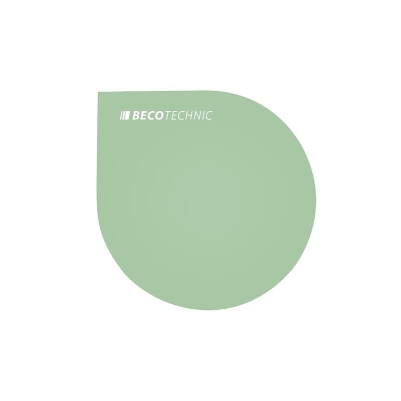 BUZZUFY Tapis d'établi antistatique doux en forme de goutte Vert 165 x 165 mm, vert