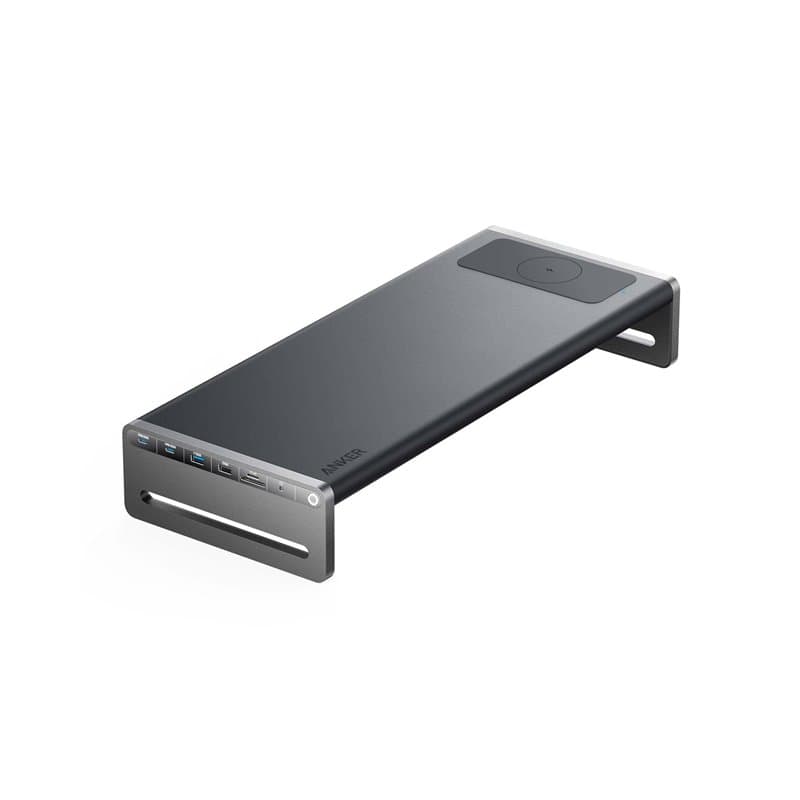 Anker 675 Docking Station (12-en-1, Support de Moniteur) avec Ports USB-C 10 Gbit/s, Affichage HDMI 4K à 60 Hz, Bloc de Charge s