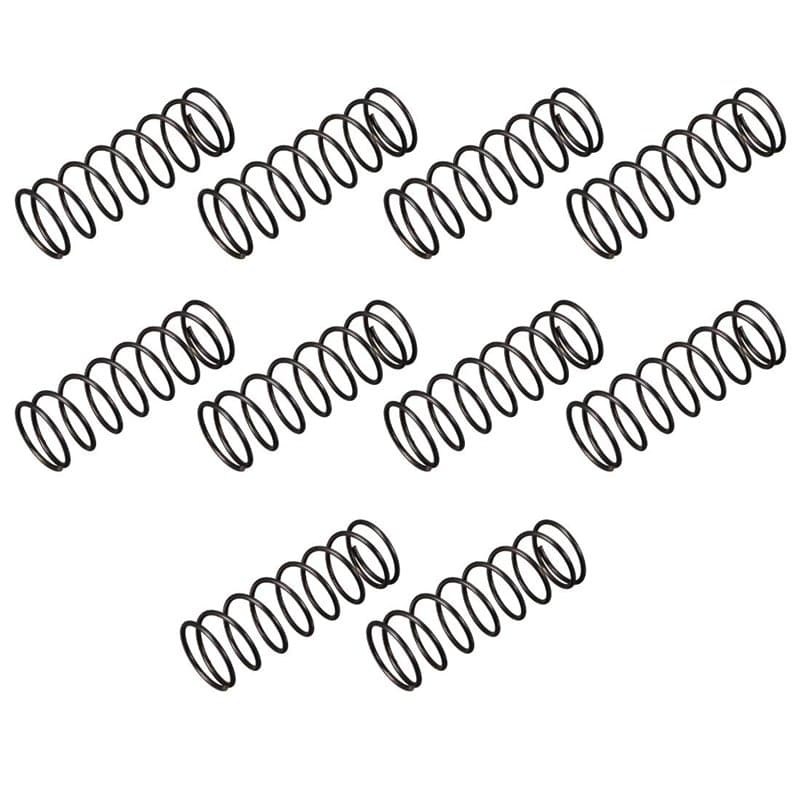 sourcing map Ressort de Compression 1.2mm Fil Diamètre, 16mm OD, 50mm Libre Longueur Ressort Acier Extension Ressort Noir 10Pcs