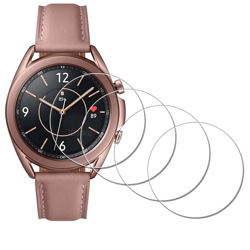 iDaPro [4Pcs Protection d'Ecran pour SAMSUNG Galaxy Watch 3 41mm,Verre Trempé,Dureté 9H,Anti-rayure,Sans Bulle,Anti-empreinte,In