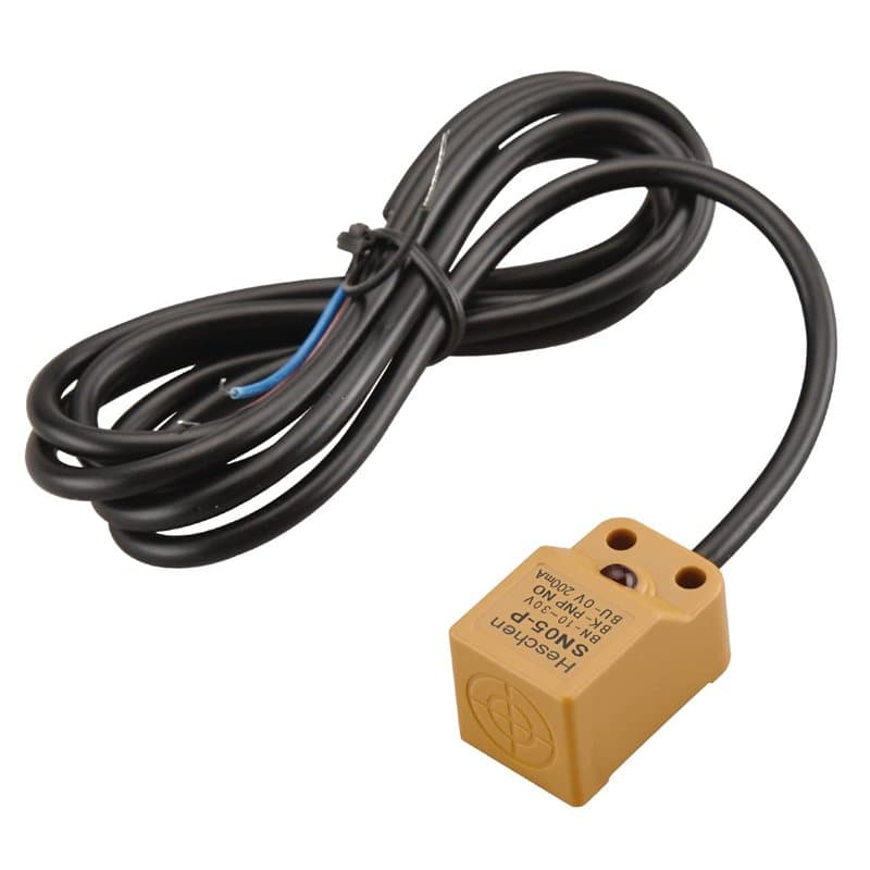 Heschen Interrupteur de capteur de proximité inductif carré, type non-bouclier, SN05-P, distance du détecteur 5 mm, 10-30 VDC 20