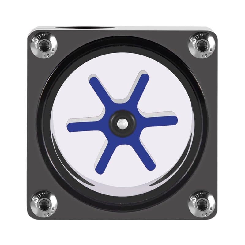 Indicateur de débit, filetage G1 / 4 6 Turbine Indicateur de débitmètre à 3 voies pour système de refroidissement par eau PC, ob
