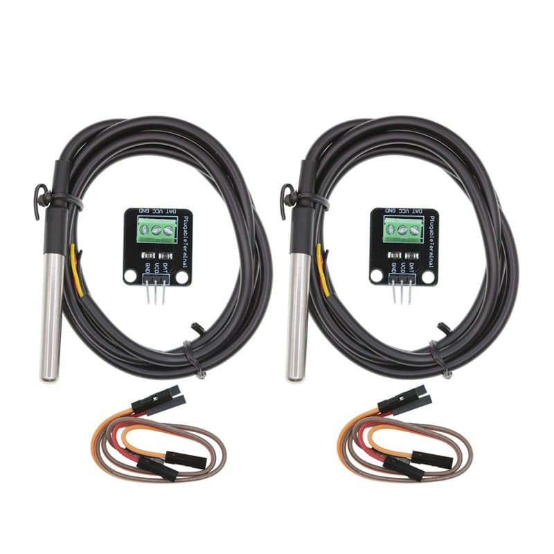 Capteur de Température Étanche avec Câble en Acier Inoxydable - Kit Complet