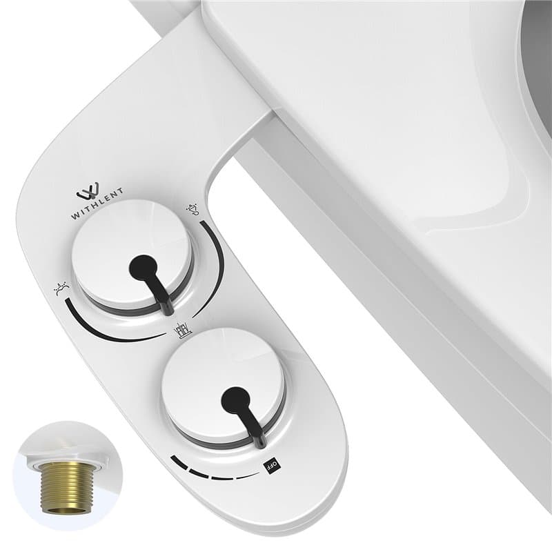 toilette japonaise,Bidet toilette WC Bidet Pulvérisateur Bidet WC alle De Bain avec double buses rétractables autonettoyantes -