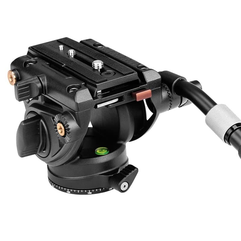 Cayer Tête Fluide, caméra vidéo K6 Trépied Tête panoramique à Friction pour Appareil Photo Reflex Canon Nikon Sony Olympus Sony,