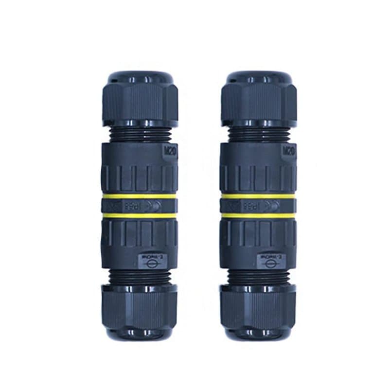CENPEK 2 pièces boîte de jonction extérieure étanche IP68 connecteur de câble électrique 2 Voies M16 Prise Fil Gamme 3.5 à 7mm b