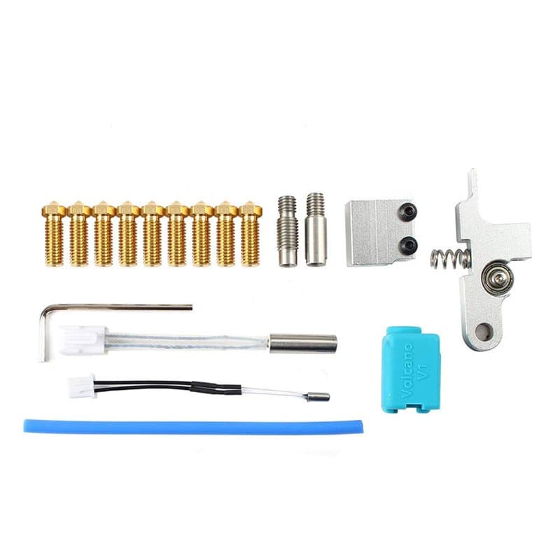 Toaiot Pièces de rechange pour imprimante 3D Kit de buse d'extrudeuse Tita Hotend avec bloc chauffant Tuyau de chauffage V6 Tube