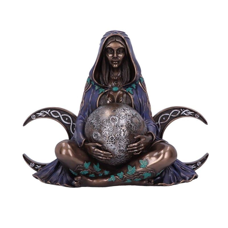 Nemesis Now Figurine de déesse triple lune, bronze, 36 cm, design magnifiquement sculpté, ornement triple déesse de la lune, art