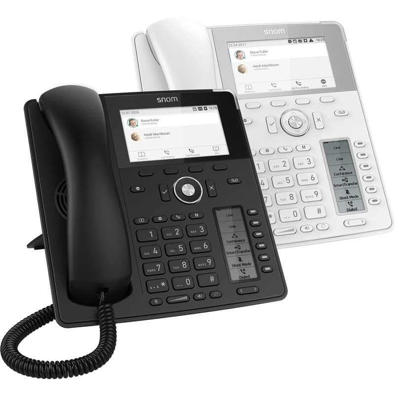 Snom D785N IP TéLéPhone Fixe Filaire avec ÉCran Couleur TFT Haute RéSolution 4,3" Et Bluetooth IntéGRÉ, Telephone Fixe Fil
