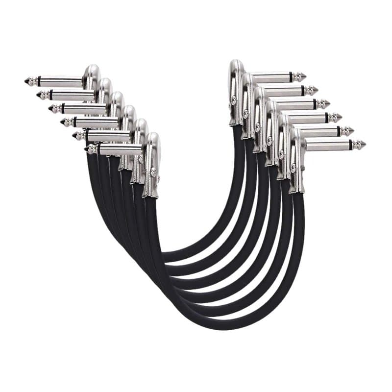 Amazon Basics Auxiliaire Câble Patch Guitare pour Pédales d'Effets, Microphones, Consoles de Mixage, Amplificateurs, Connecteur