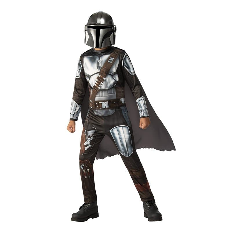 Rubies’s 702773-M Costume du Mandalorian pour enfant Gris/marron, taille unique