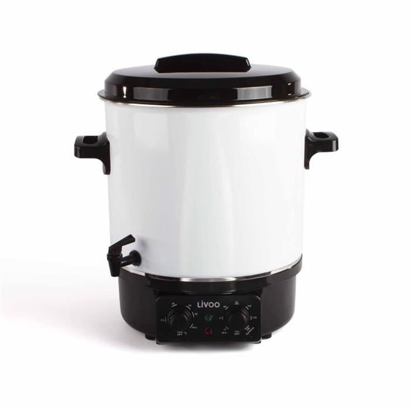 Stérilisateur a bocaux électrique - LIVOO - DOM334 - 1800W - 27L - Ø35 cm - Thermostat réglable et minuterie - Cuve acier émaill