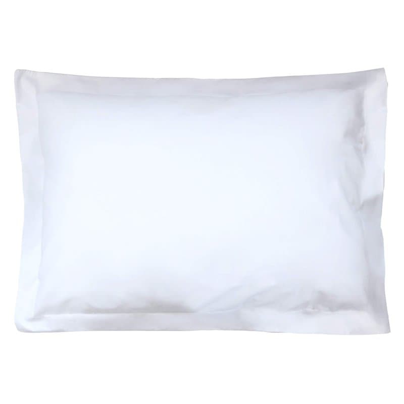 Linnea Taie d'oreiller uni 60x40 cm Pur Percale Primo Blanc