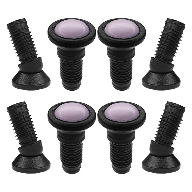 cyclingcolors 8X Embout rentrant revêtement Téflon Pied Rond orientable réglage Base Protection Meuble Chaise étagère Table, 35/