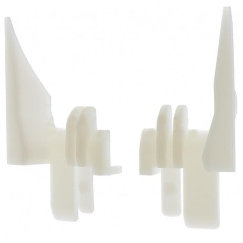 cyclingcolors 2x Tulipe volet roulant Eclipse Oxxo pour lames de 7 à 9mm PVC blanc Entoinnoir Rail de guidage Universel Protecti