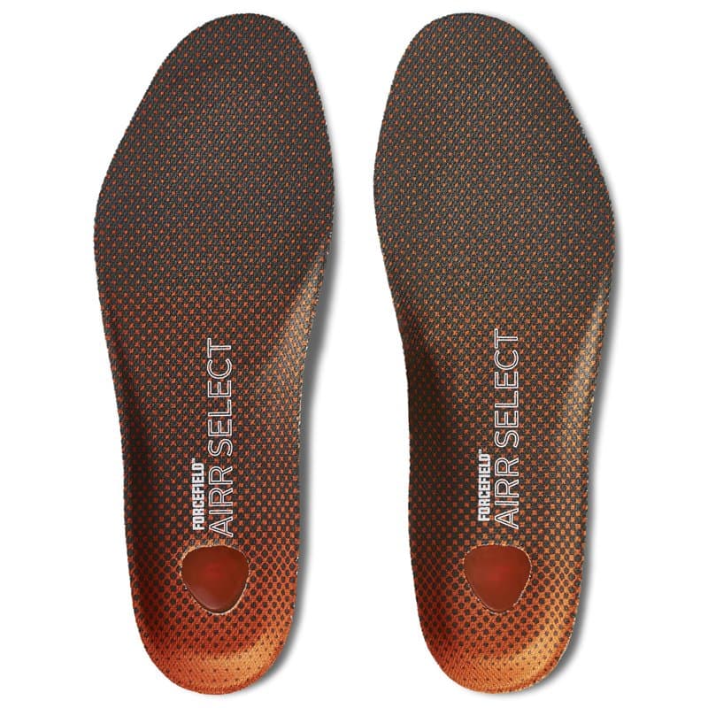 Forcefield Airr Select™ Insoles - Shock Absorbing Gel Cushion, Firm Arch Support, Heel Impact Protection, Comfort for Walking, R