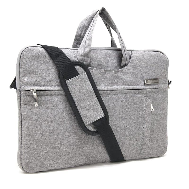 Waytex 71011 Sacoche Elégance pour Ordinateur Portable 15,6 pouces Protection Anti Choc Multi Poches Gris Chiné